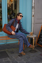 Lou Navy Stripe Overshirt