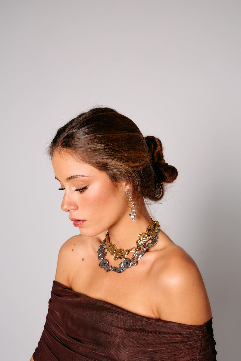 Collier Cadena Flow Plata