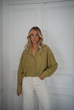 Blouse Courte Miranda - Verte