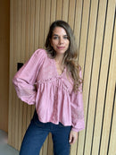 Pink Iris Blouse