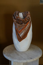 Tom Orange Pattern Scarf