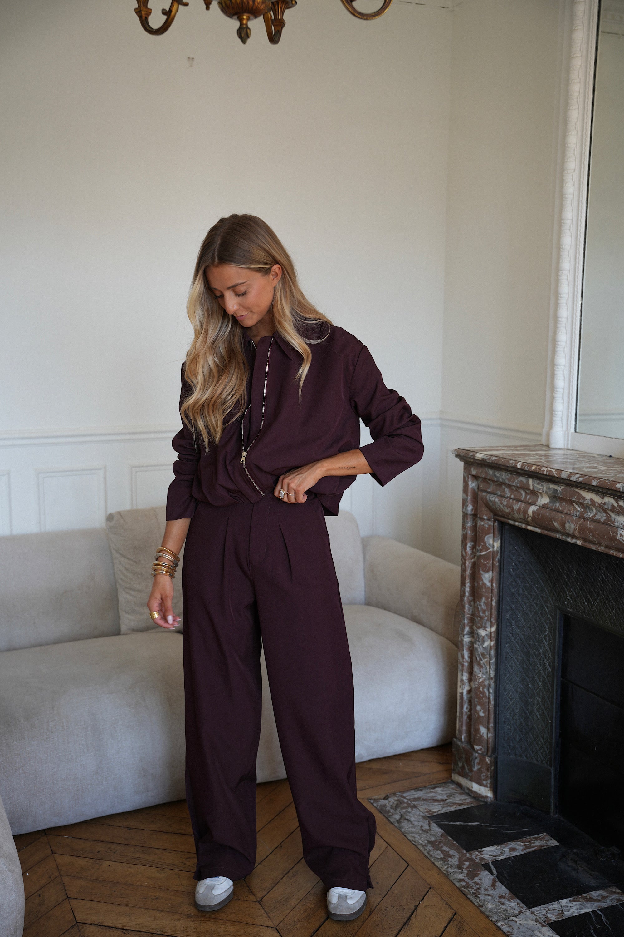 Jamy Plum - Zipped Jacket
