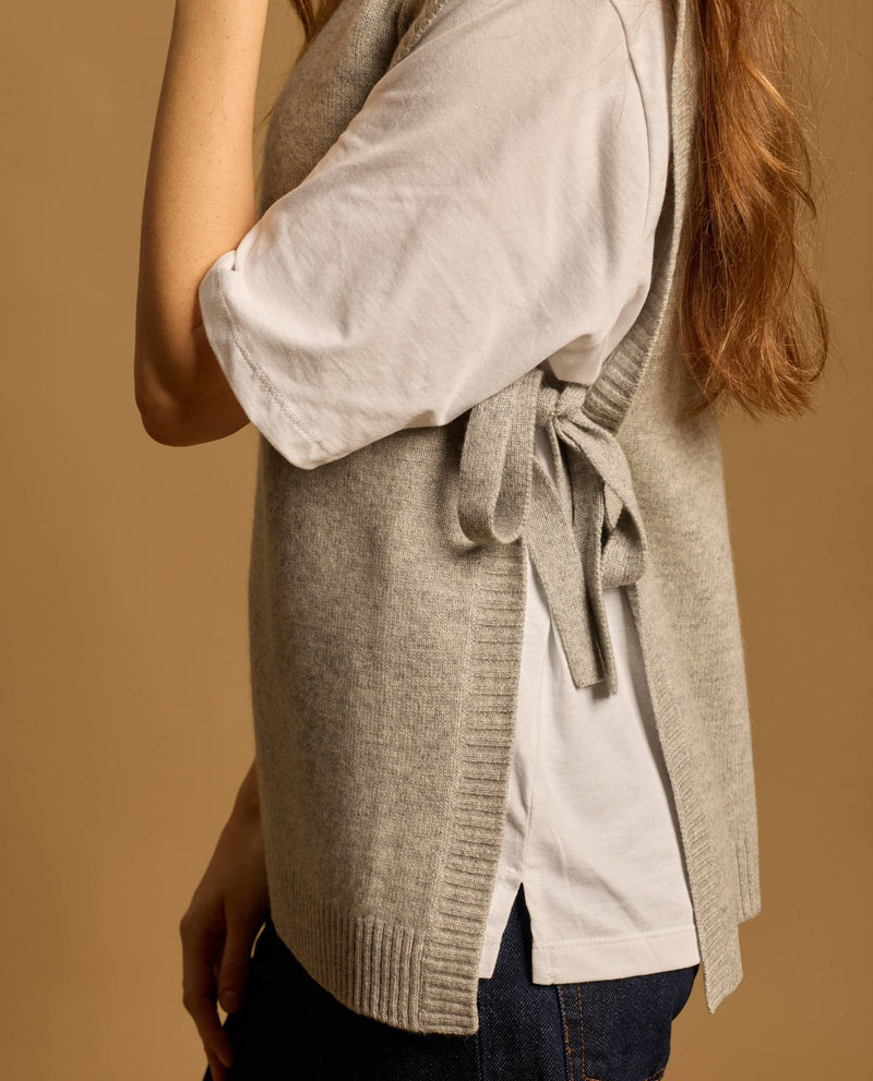 Pull Charlie 100% Cachemire - Gris Clair - Femme