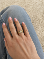 Bague Bague Hexa - Doré Ou Argent
