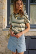 Sophie Light Denim Short Skirt