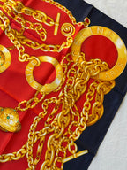 Foulard Céline – Chaînes Et Médaillons