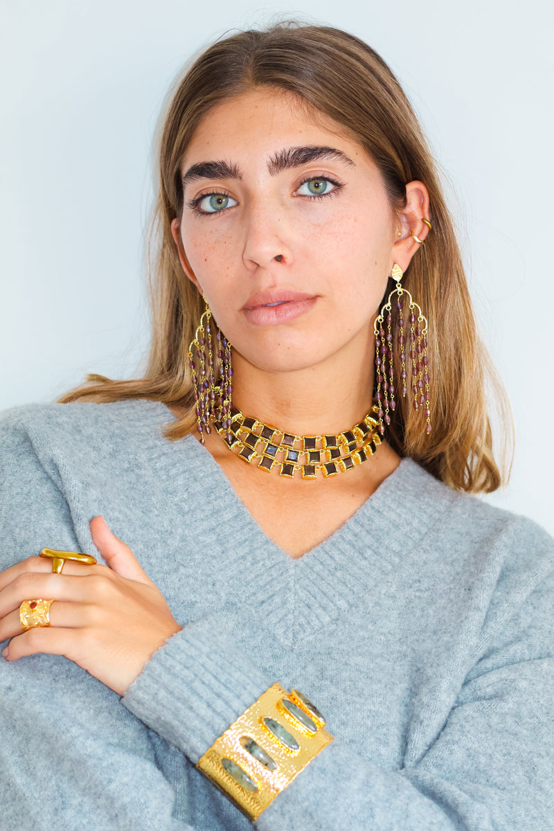 Chocker Triple Borea Granate