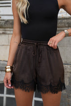Short De Encaje Toscane - Chocolate