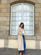 Manon long trench coat