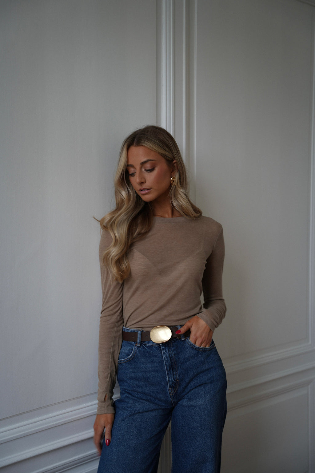 T-Shirt Manches Longues Gael - Beige