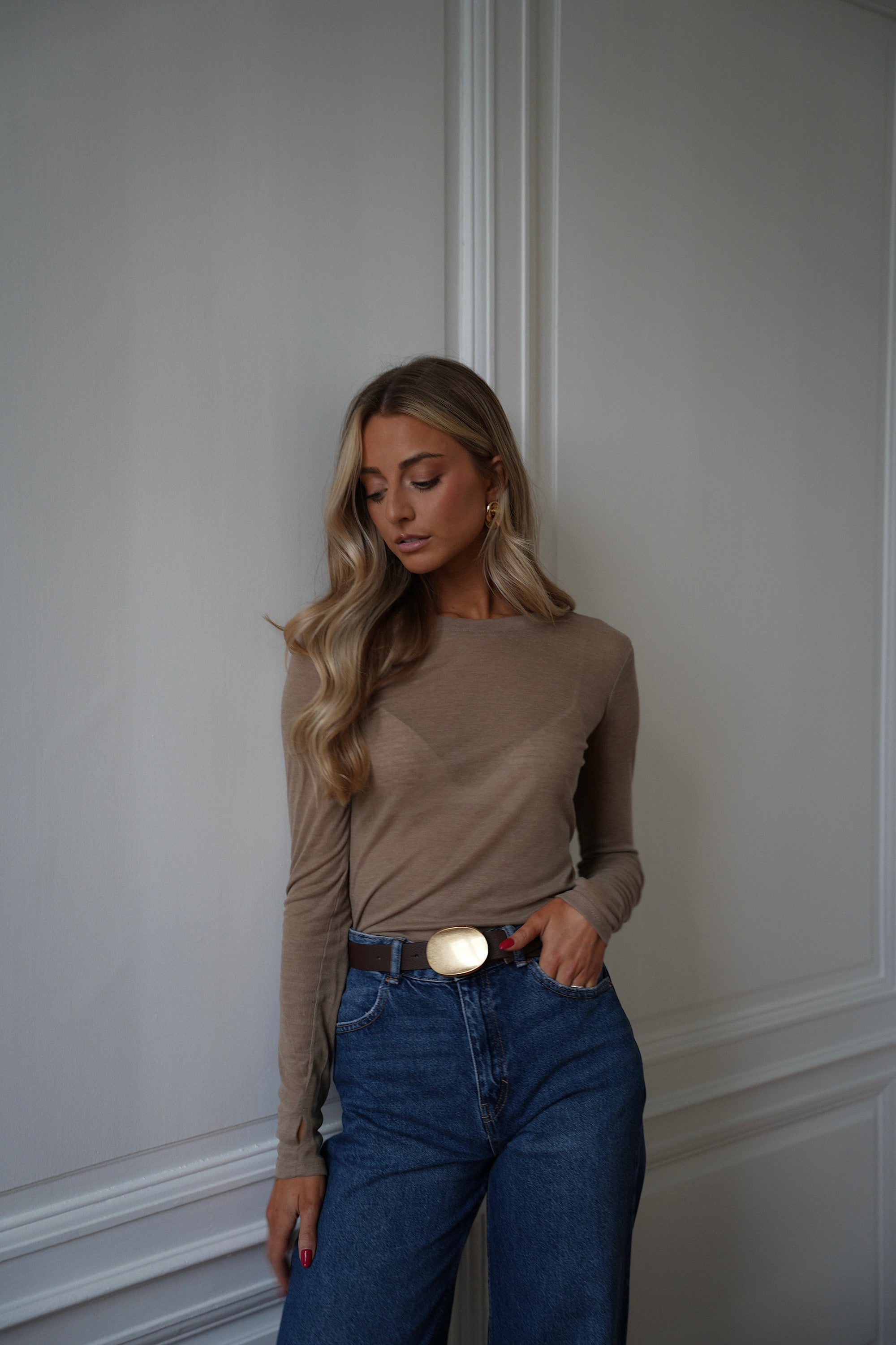 T-Shirt Manches Longues Gael - Beige
