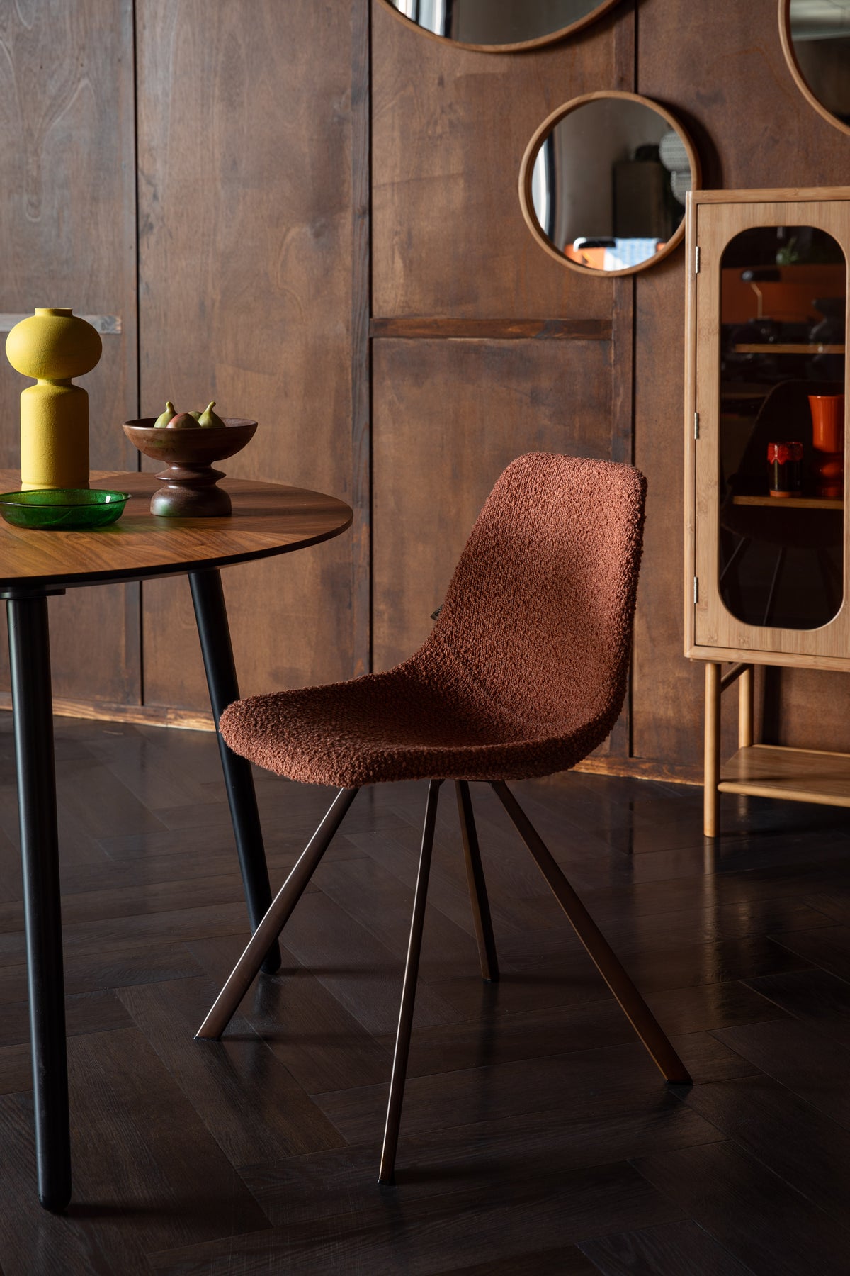 Franky - Chaise - Bouclette - Orange