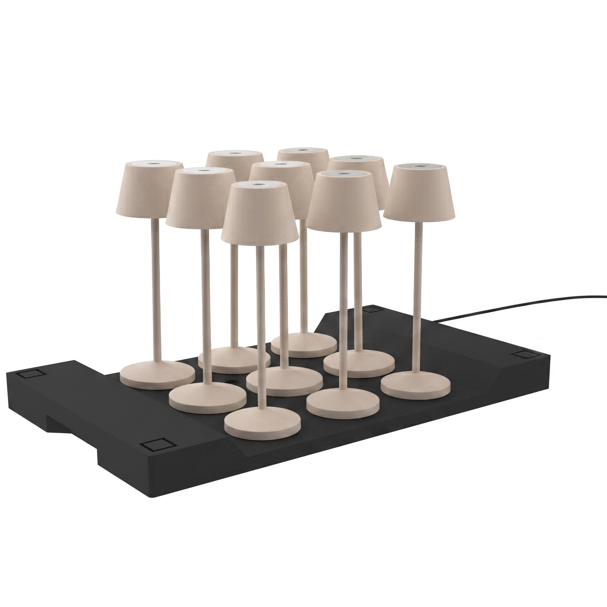 Emily - Lámpara de Mesa Inalámbrica - Acero - Beige