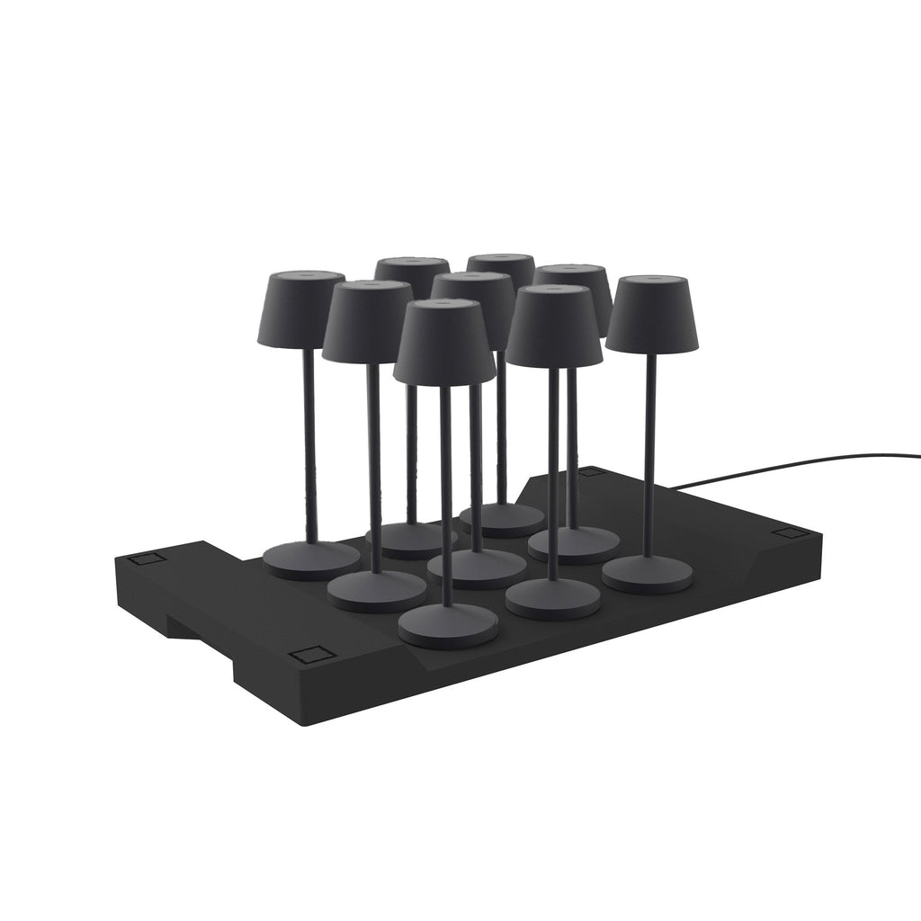 Emily - Lámpara de mesa inalámbrica - Acero - Gris antracita