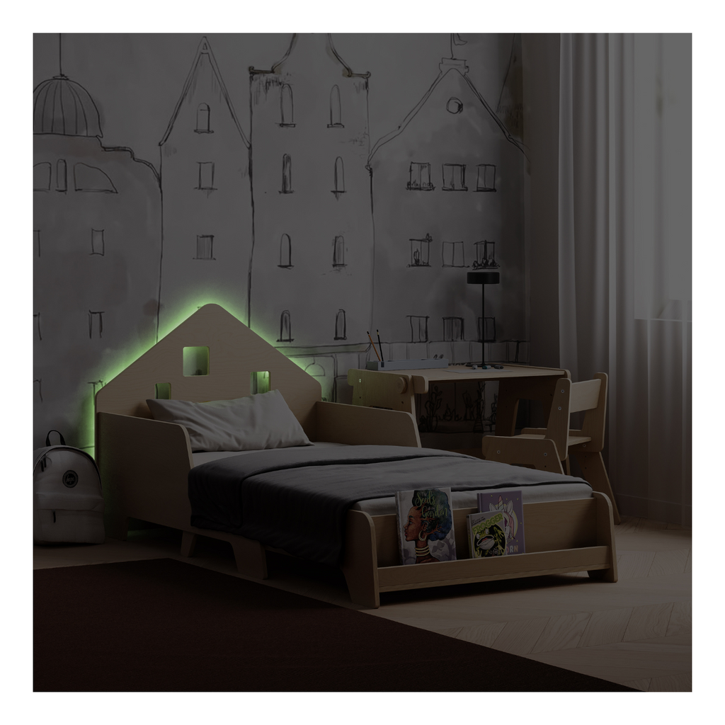 Lit Cabane Extensible Avec Éclairage Led