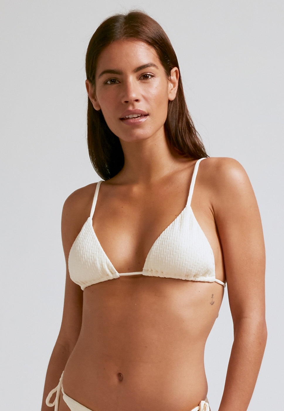 Top De Bikini Triángulo Crudo - Crudo - Mujer