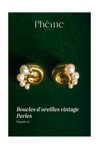 Vintage Pearl Earrings - Gold Plated