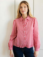 Sana Red Gingham Shirt