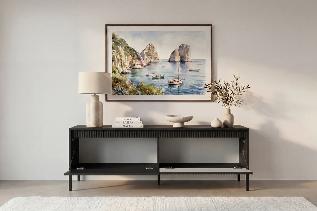 Alina - Set mini credenza e mobile TV