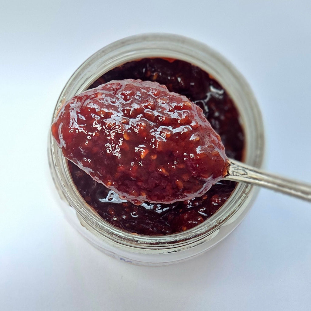 Raspberry and Violet Jam