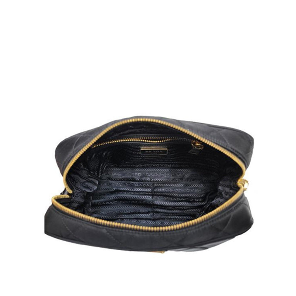 Prada - Bolso para cámara de nailon acolchado - Mujeres - Negro