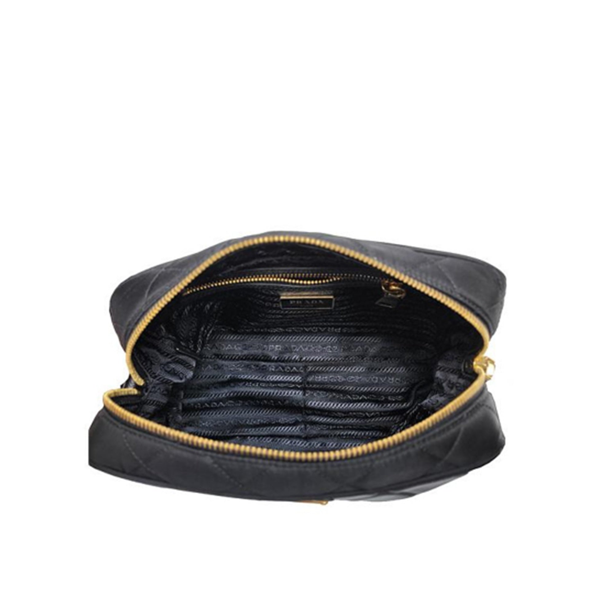 Prada - Bolso para cámara de nailon acolchado - Mujeres - Negro