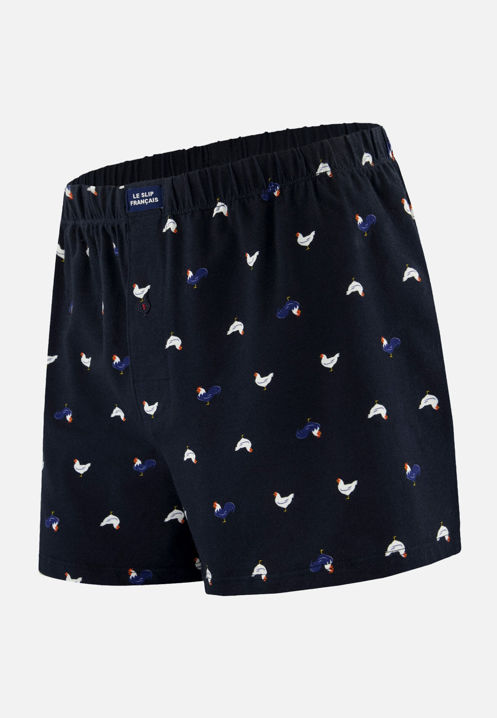 Caleçon Fredo Coq En Jersey De Coton - Marine