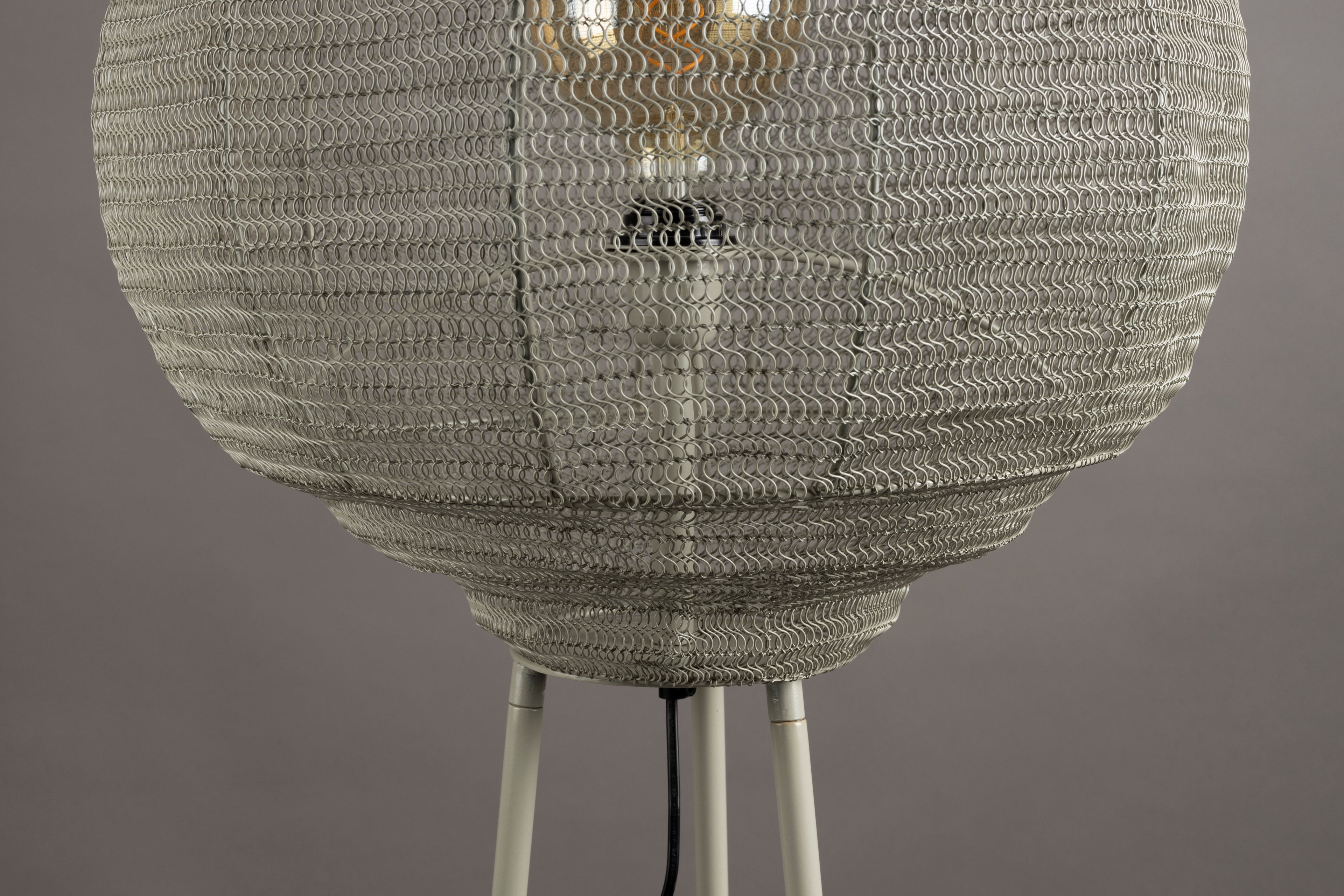 Meezan - Floor Lamp - Iron - Sand Gray