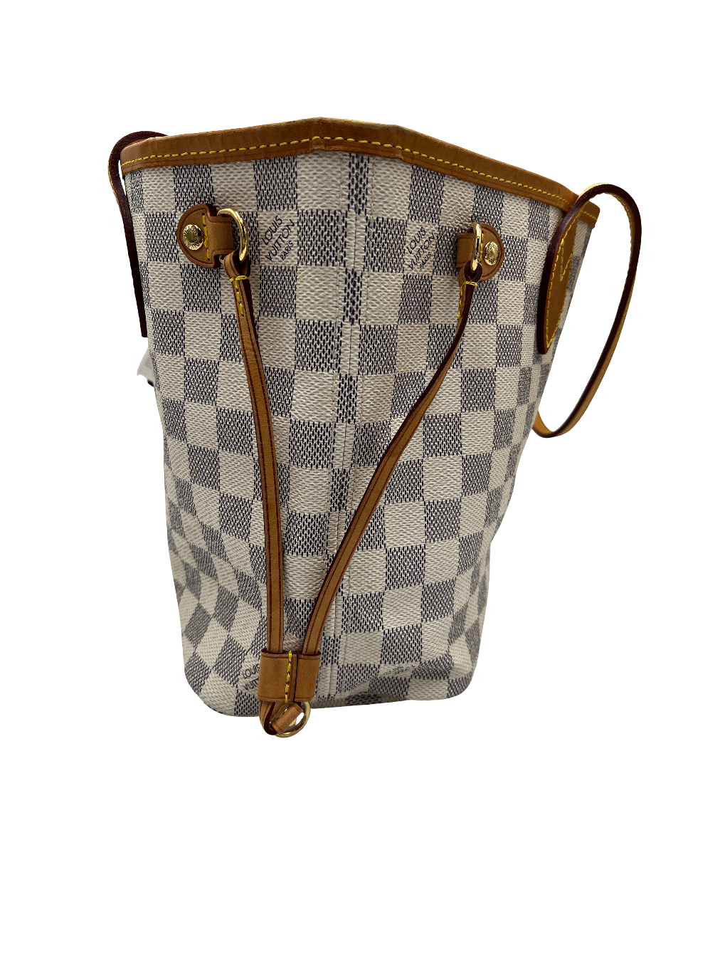 Sac À Main Louis Vuitton Neverfull Tote Pm Toile - Blanc