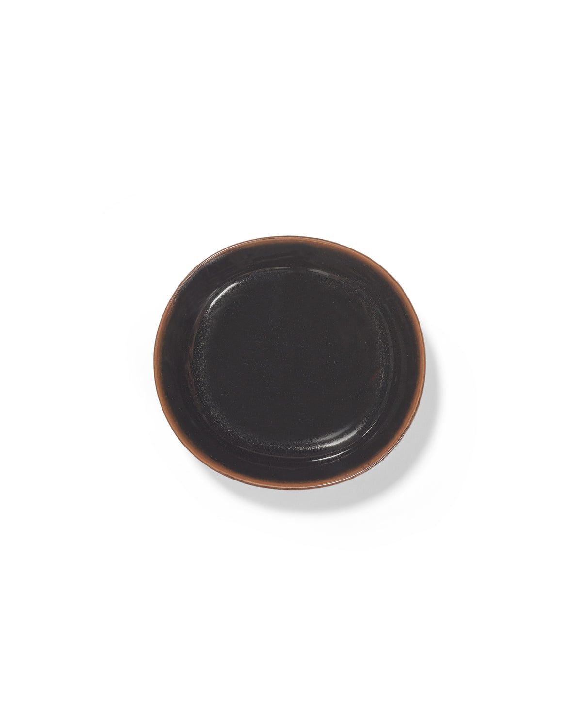 Out Of Lines - Lot De 2 Assiettes Creuses - S - Grès - Noir Brun