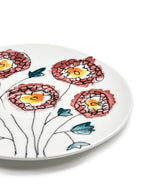 Midnight Flowers - Lot De 2 Soucoupes Pour Tasse À Café Haute - Porcelaine Bone China - Anemone Milk
