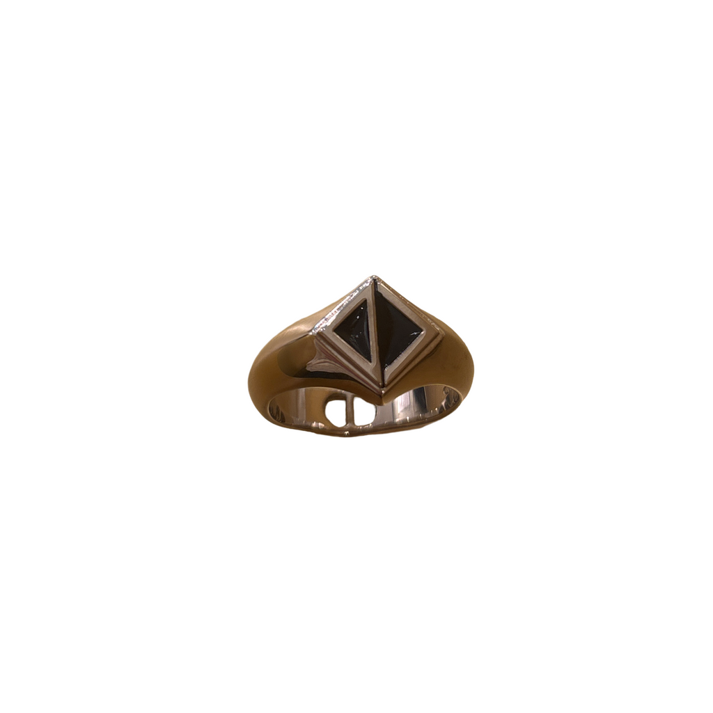 Bague Christian Dior Logo Cuffs Steel - Argent
