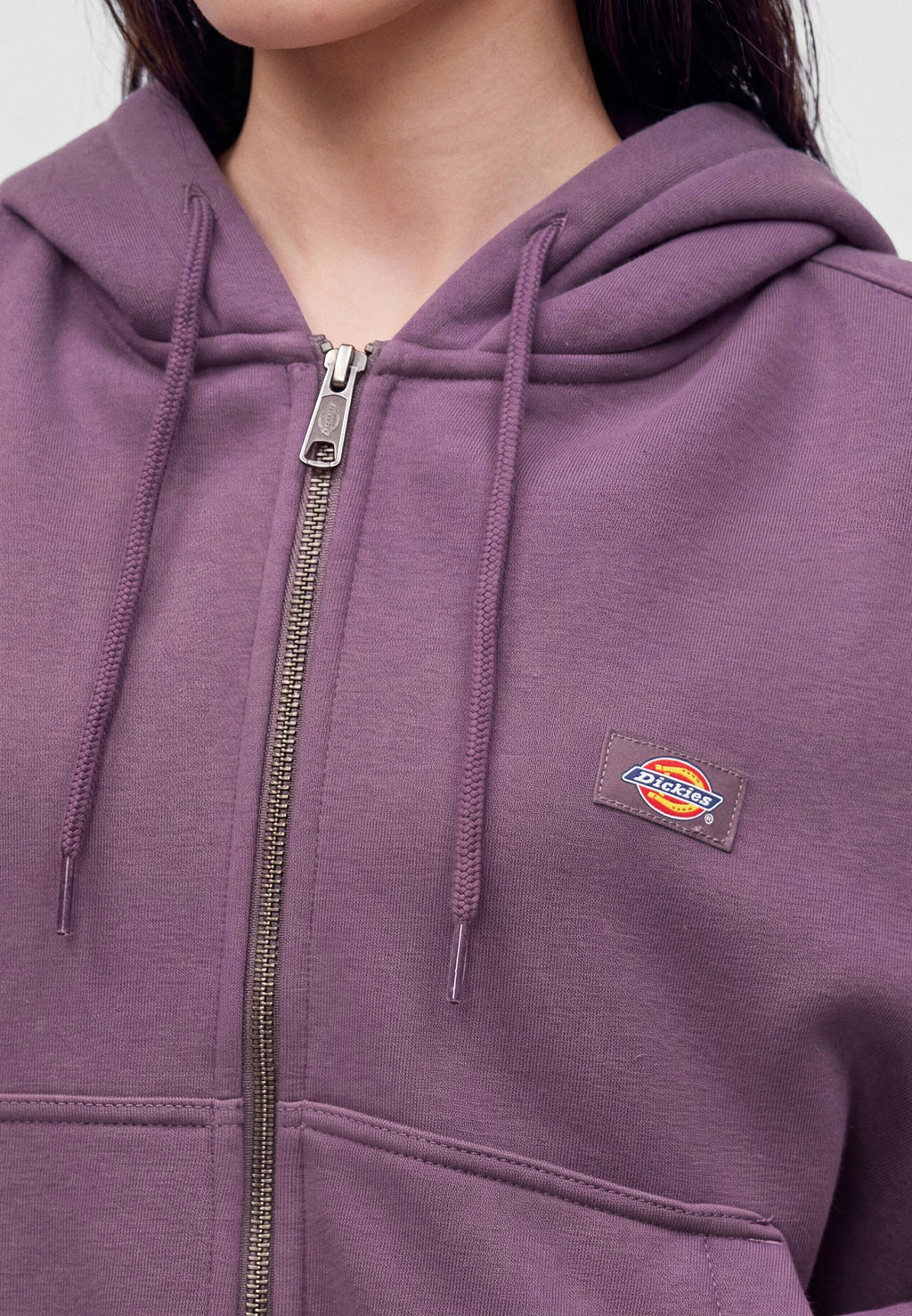 Sudadera con capucha y cremallera Oakport - Violeta vintage - Mujer