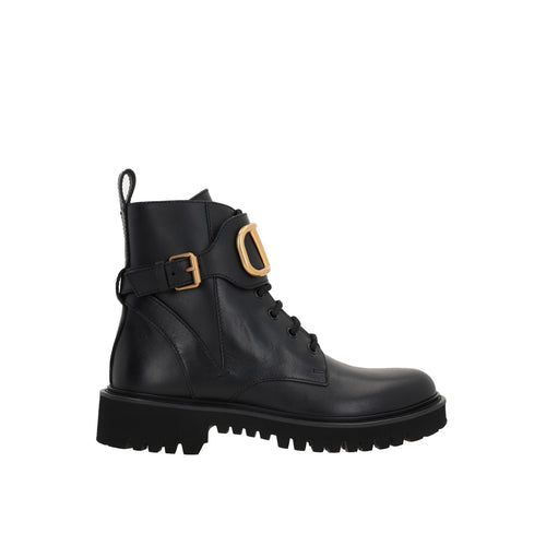 Bottes - Valentino Garavani Vlogo Ankle  - Black