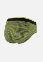 Terrible Chevron Cotton Briefs - Anise Yellow