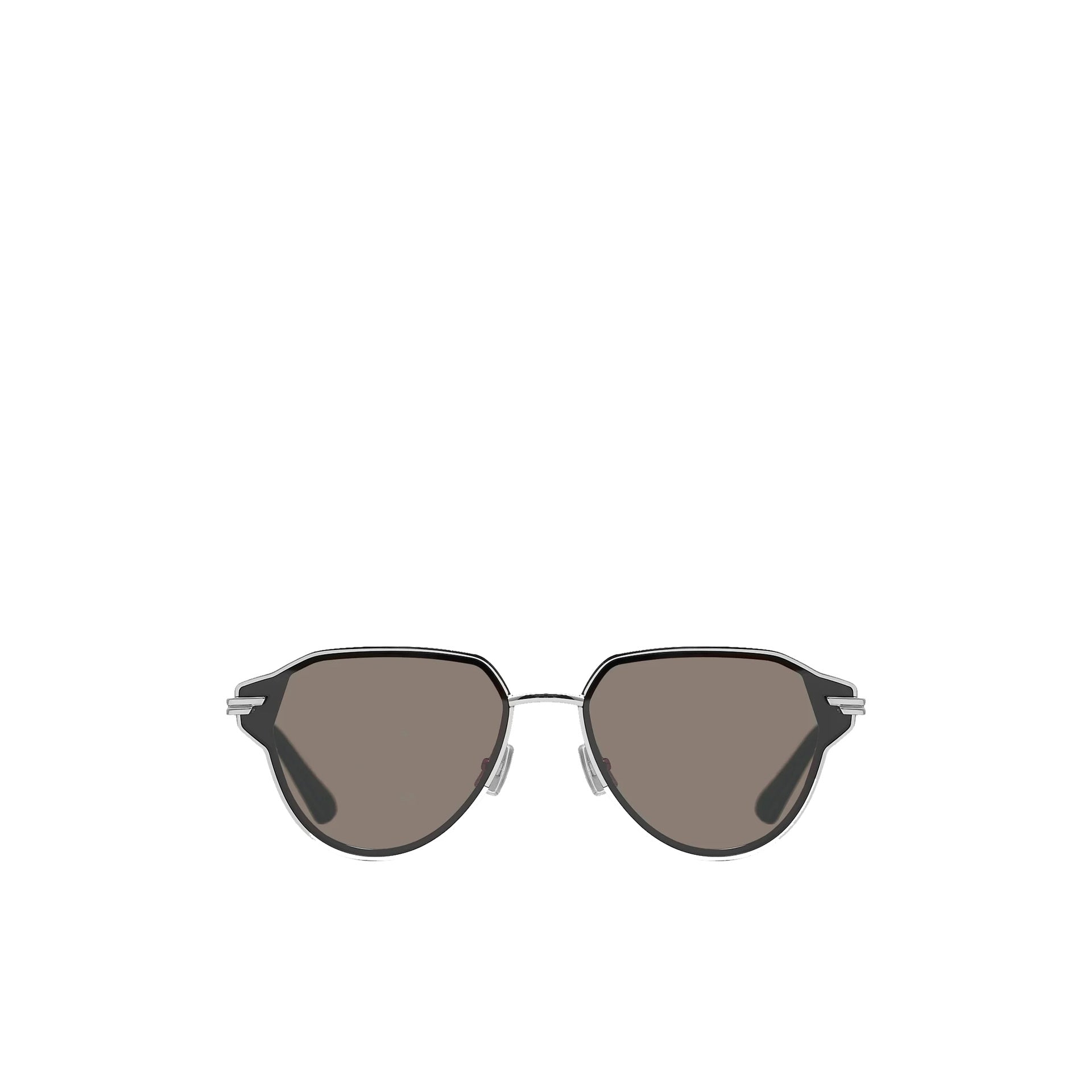Bottega Veneta - Gafas de sol Glaze Aviator - Mujeres - Plata