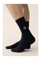 Lot De 3 Chaussettes Mi-Hautes - Noir Bleu Marine Bleu