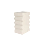 Curves - Side Table - Aluminum - Glossy Beige