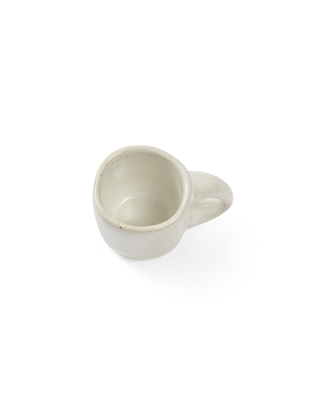 Out Of Lines - Lot De 2 Tasses À Expresso - Grès - Blanc Cassé