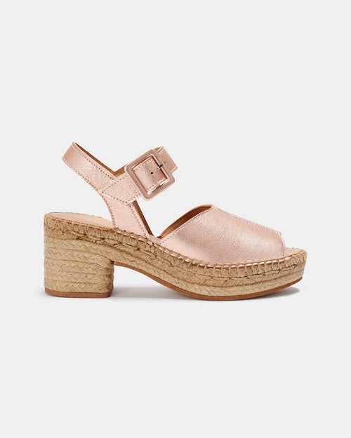 Fumarola Rosa Metallic Sandals