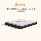Matelas Emma Original Lite + 1 Ou 2 Oreillers Emma Microfibre Nuage