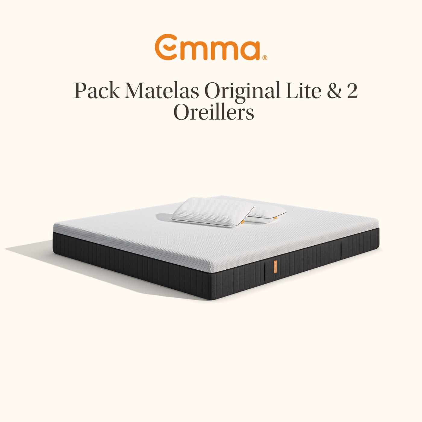 Matelas Emma Original Lite + 1 Ou 2 Oreillers Emma Microfibre Nuage