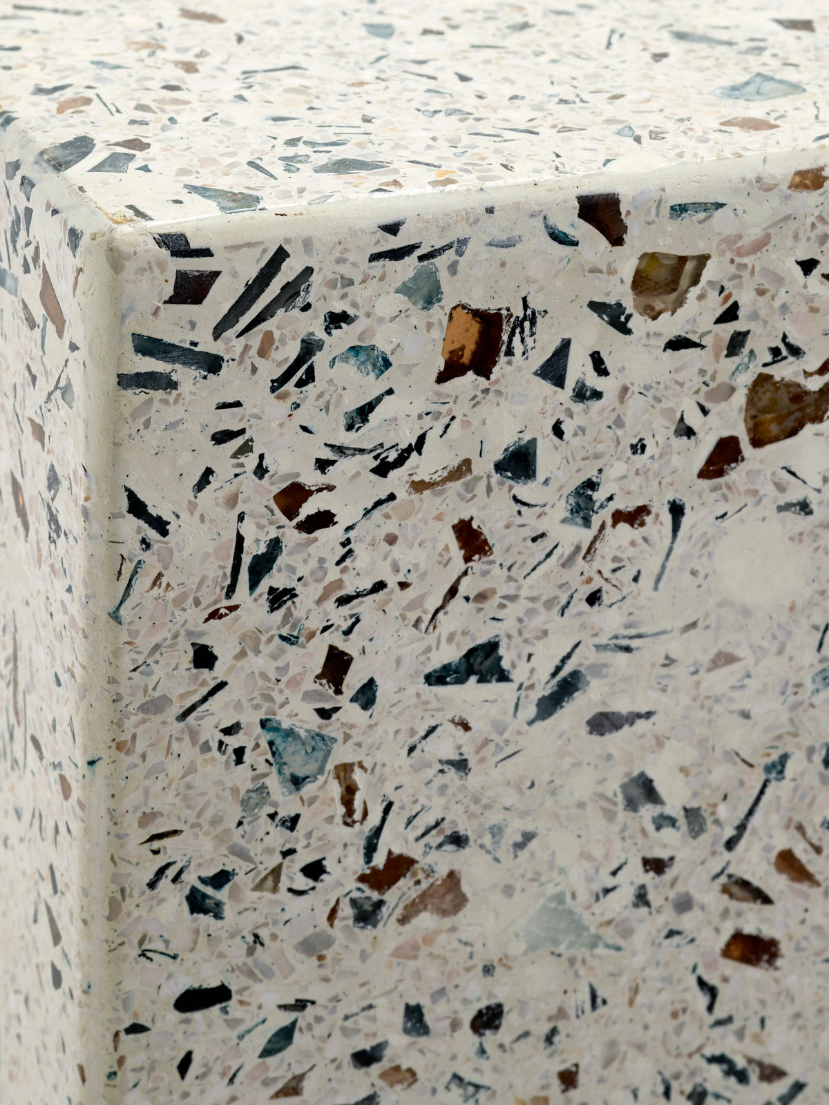 Pawn - Table D'appoint - S - Terrazzo - Blanc