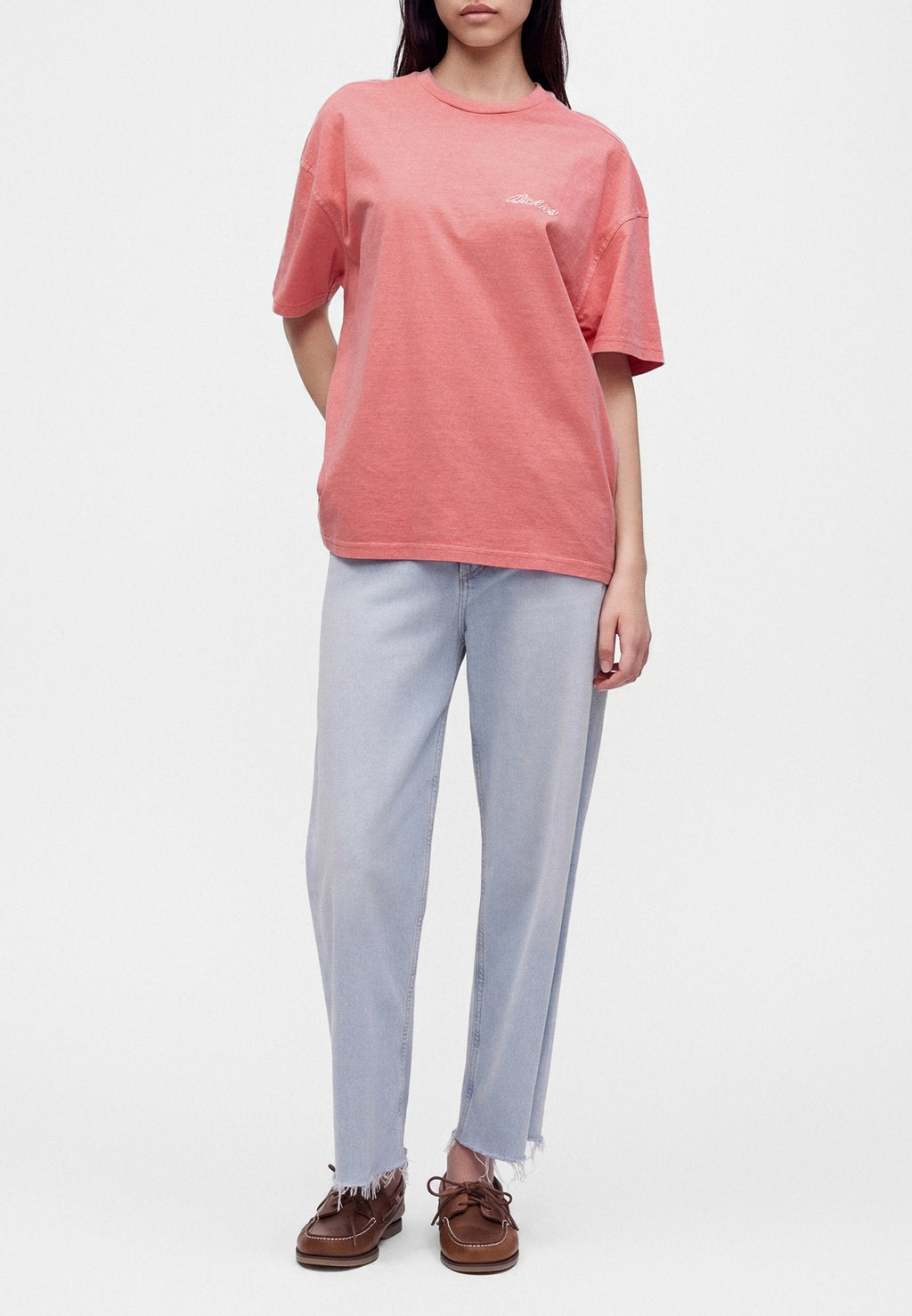 Camiseta Labelle - rosa flor de melocotón - mujer