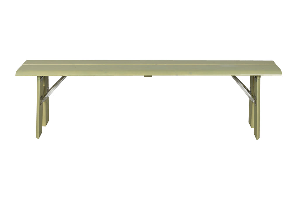 Avenue - Outdoor Bench - Pine Wood - Sage Green/Green