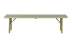 Avenue - Outdoor Bench - Pine Wood - Sage Green/Green