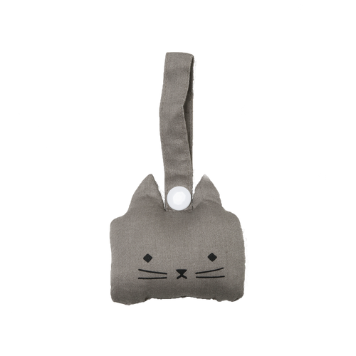 Fabelab - Hochet À Suspendre Chat Gris Foncé