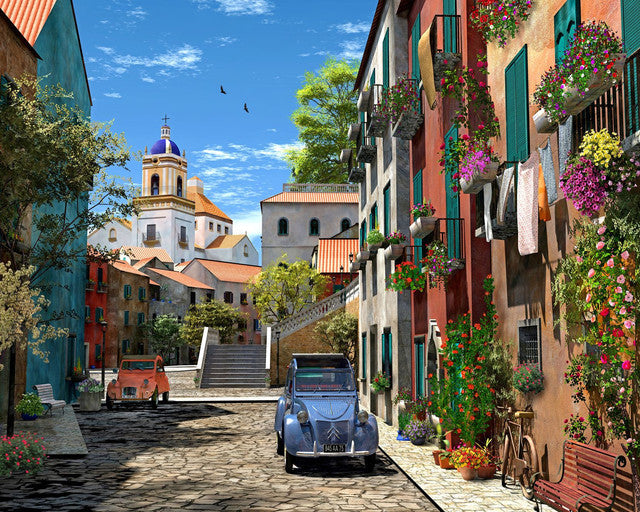 Peinture Par Numéros - Ruelle Et 2 Cv