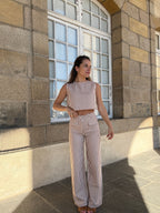 Pantalón Marinero Rayas Camel