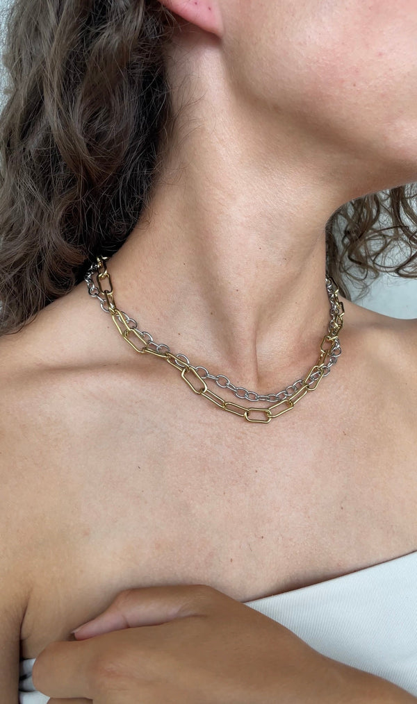 Collana a doppia catena